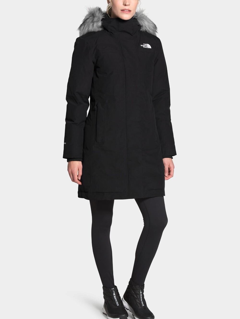 The North Face Arctic 550 Down Filled Parka Coat Fur Hood